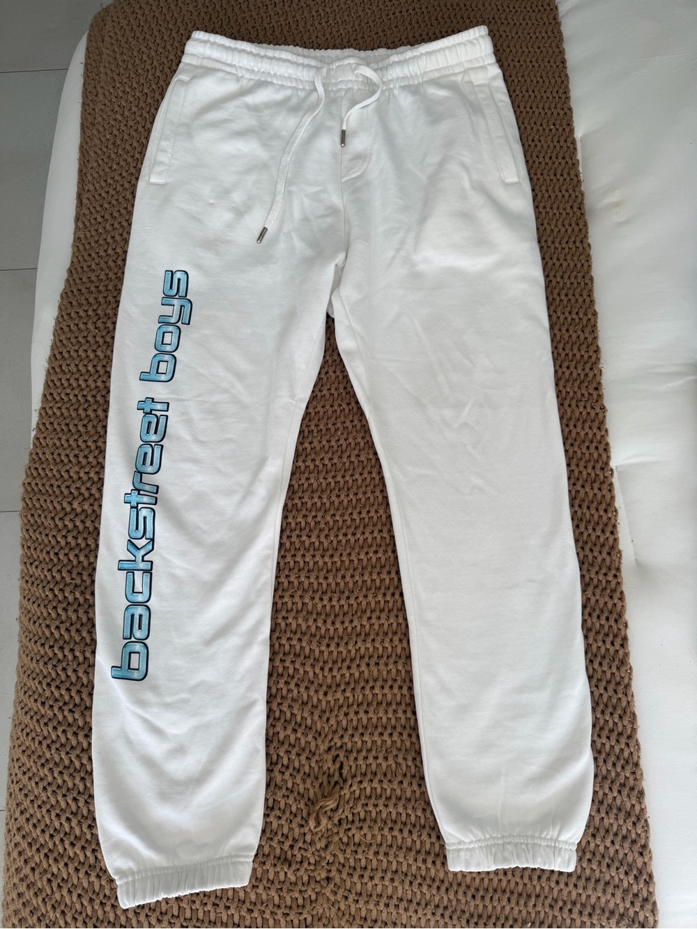 Backstreet Boys Millennium Vegas Sweatpants White Official Concert Merch